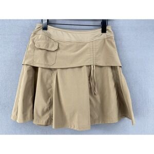 Athleta Skort Womens 4 Tan Go Anywhere Skirt Tennis Golf Athleisure Pickle Ball
